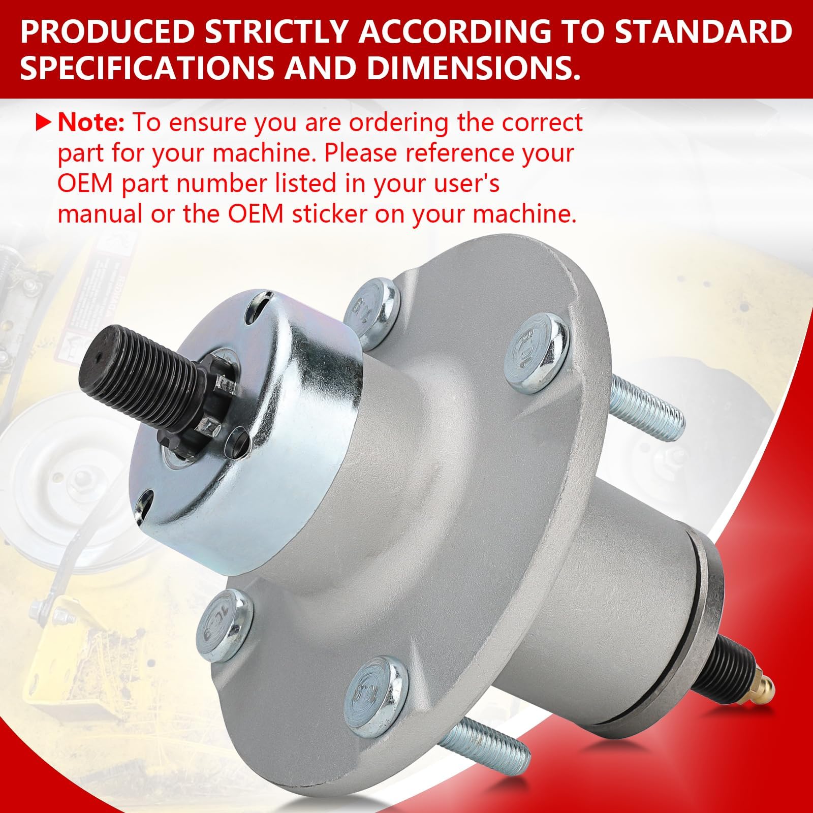 Amazon.com : AM137483 Mower Blade Spindle Assembly Compatible with